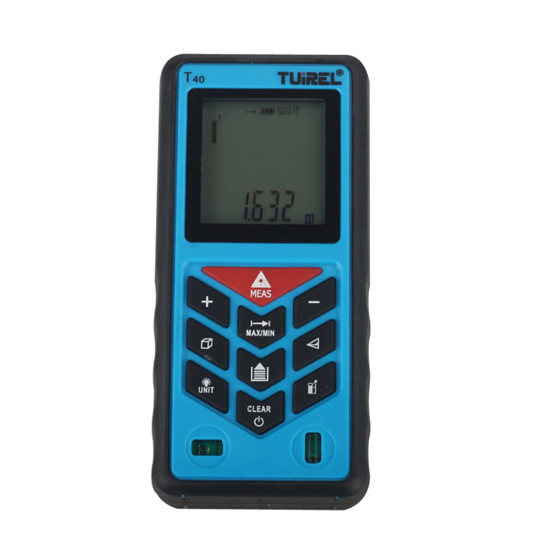 Tuirel T40 Handheld 40m/131ft/1574in Laser Distance Meter Range Finder Measure 