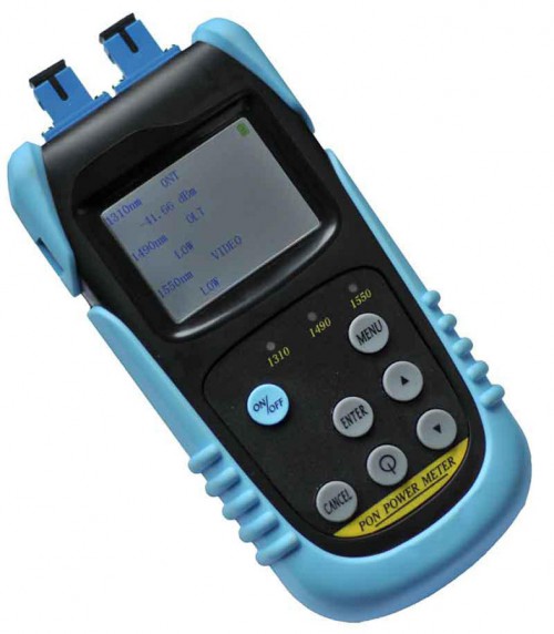 Original Dual-Port TLD-607P PON Optical Power Meter With HD TFT Color LCD For FTTX Network Work