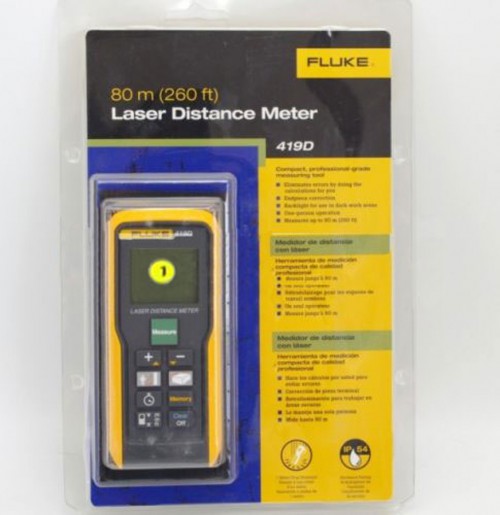Fluke 419D Laser Distance Meter 80M/260Ft Max F491D