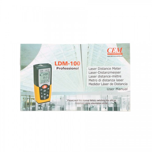 CEM ILDM-150 Laser Distance Meter Within 229ft Wireless Bluetooth with iPhone app