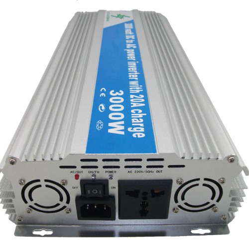 3000W DC 12V to AC 220V UPS Modified Sine Wave Power Inverter with 20A charge