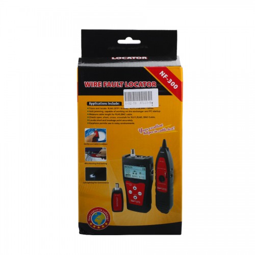 NF-300 LCD Display Telephone Network Error Cable Wire Tracker BNC tester Length Scanner without noise