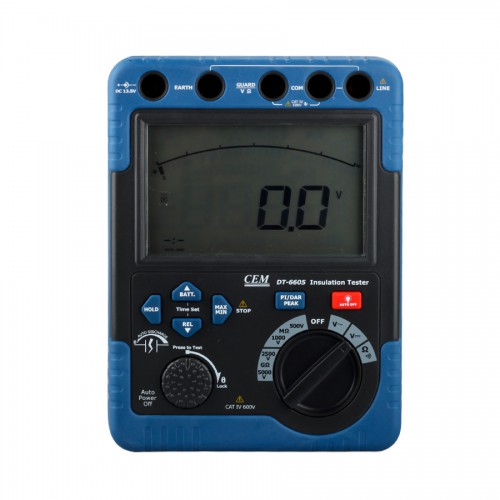 DT6605 Digital High Voltage Insulation Resistance Tester Megger Meter