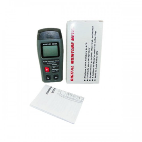 LCD Digital Wood Paper Cardboard Damp Moisture Meter Detector Tester Timber Sensor