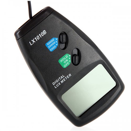 High Accuracy 50,000 Lux Digital LCD Light Meter Photometer LX1010B Luxmeter