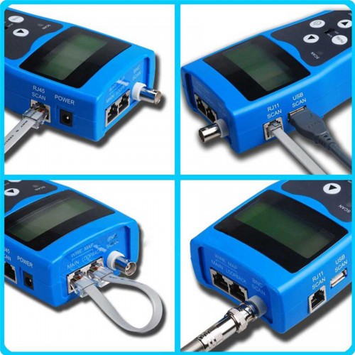 NF388 Network Ethernet LAN Phone Tester wire Tracker USB coaxial Cable 8 Far-end Jacks Free shipping from Australia