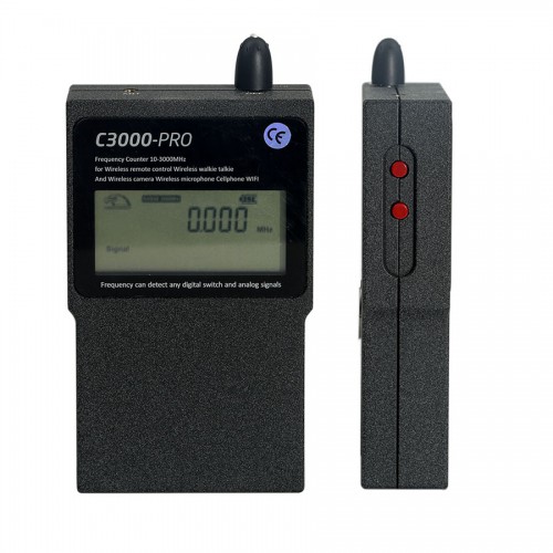 HAWKSWEEP HS-C3000 Pro Digital Frequency Counter RF Signal Detector Spy Camera Detector Hidden Bugs Wireless GSM Mobile Phone Finder