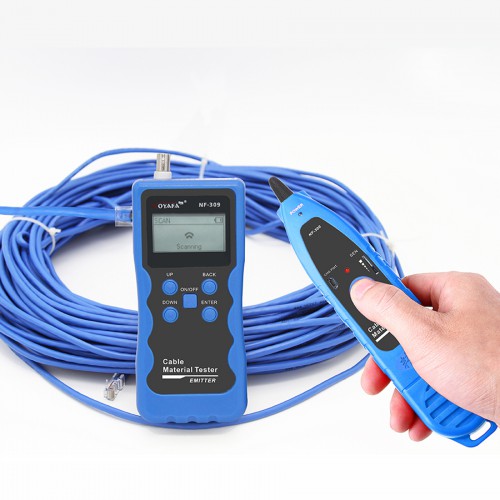 Newest Noyafa NF-309 Multifunctional Cable Tester tracker for Cat5 Cat6 & Non-standard Ian Cable Trace RJ45 RJ11 Coaxial cables