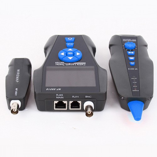 Latest Noyafa NF-8601S TDR Multi-functional LCD Network Cable Tester Tracker For RJ45, RJ11, BNC, Metal Cable,PING/POE