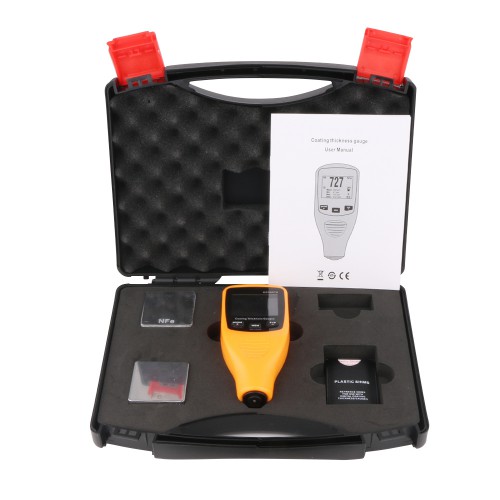 Digital Ultrasonic Thickness RZ260FN,REALM-ARK Mini Painting Coating Thickness Gauge Testing Tool