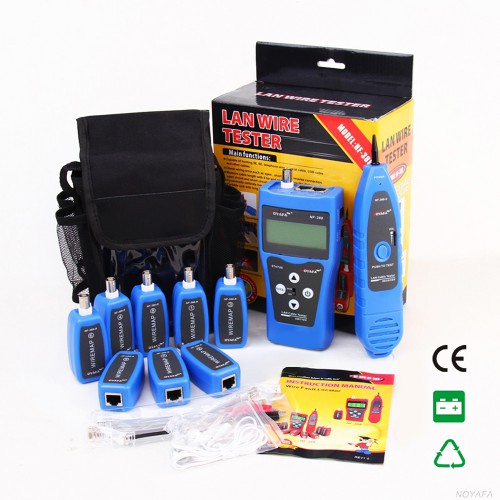 NF388 Network Ethernet LAN Phone Tester wire Tracker USB coaxial Cable 8 Far-end Jacks