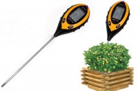 4 in1 Professional LCD Temperature Moisture Sunlight Garden Plant Soil PH Tester Meter