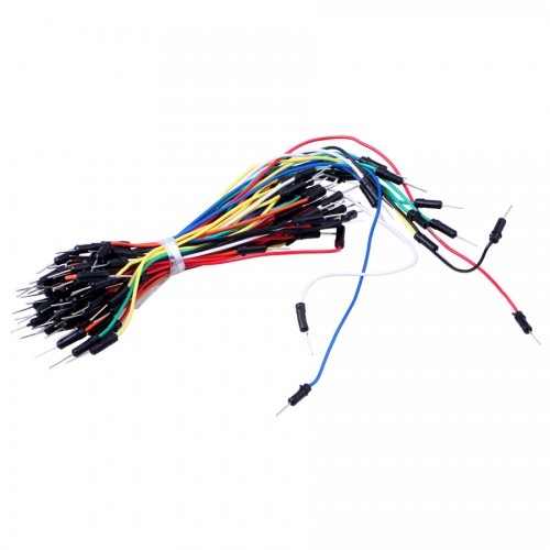 Electronic DIY 65pcs Breadboard Jumper Cable Wires - Multicolor 5pcs/lot