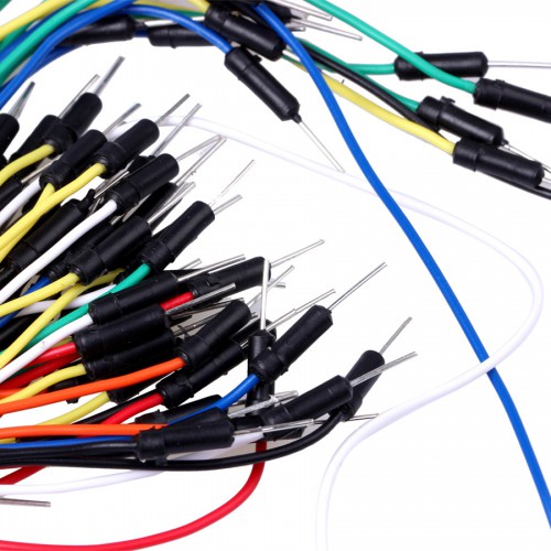 Electronic DIY 65pcs Breadboard Jumper Cable Wires - Multicolor 5pcs/lot