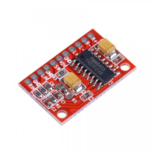 2 Channels 3W PAM8403 Audio Amplifier Board ( Red Color ) 5pcs/lot