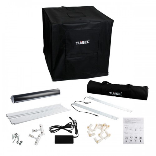 TUIREL Mini Kit LED Photo Studio Box Light Portable Photo Box Lighting Desktop Softbox