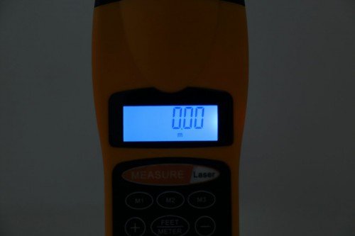 New Handheld LCD Ultrasonic Laser Meter Pointer + Distance Measurer Range 60FT