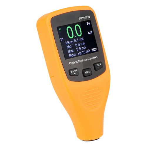 Digital Ultrasonic Thickness RZ260FN,REALM-ARK Mini Painting Coating Thickness Gauge Testing Tool