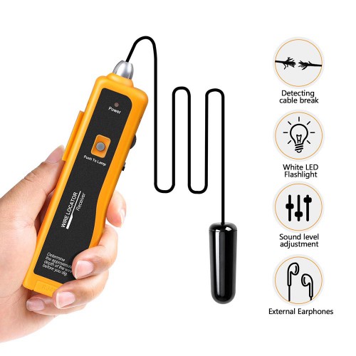 KOLSOL  F02  Underground Cable Wire Locator Tracker Lan With Earphone