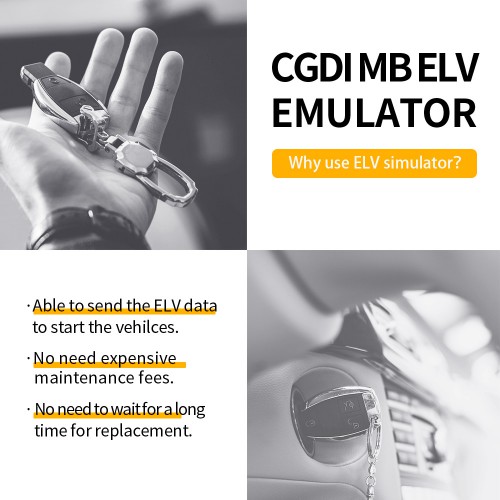 CGDI MB ELV Simulator for Benz 204 207 212 with CGDI MB Benz key Programmer