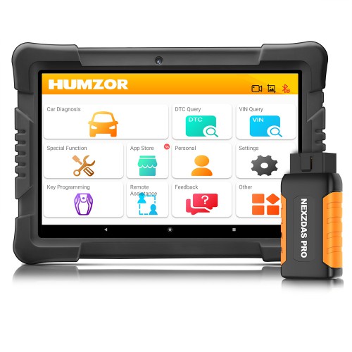 Humzor NexzDAS Pro Bluetooth 9.6inch Tablet Full System Auto Diagnostic Tool Professional OBD2 Scanner with IMMO/ABS/EPB/SAS/DPF/Oil Reset