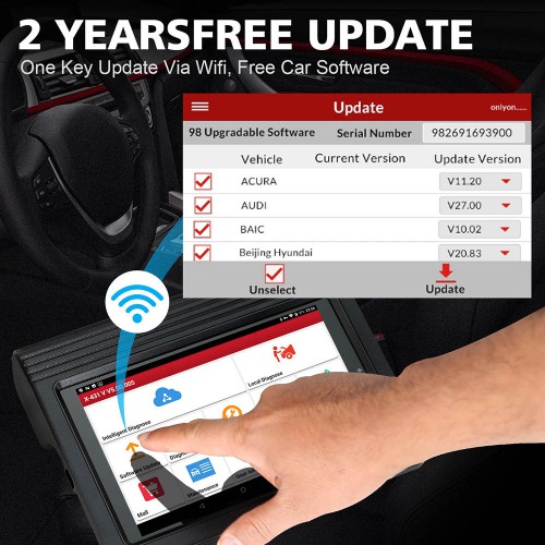 New Released Launch X431 V 8inch Tablet Wifi/Bluetooth Full System Diagnostic Tool with 2 years Free Update Online