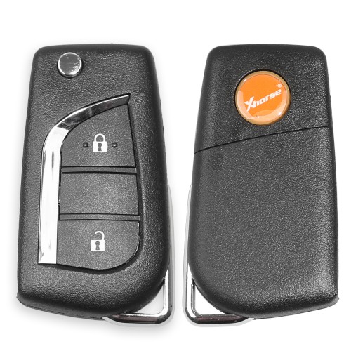 XHORSE XKTO01EN Universal Remote Key for Toyota 2 Buttons for VVDI Key Tool, VVDI2 (English Version)