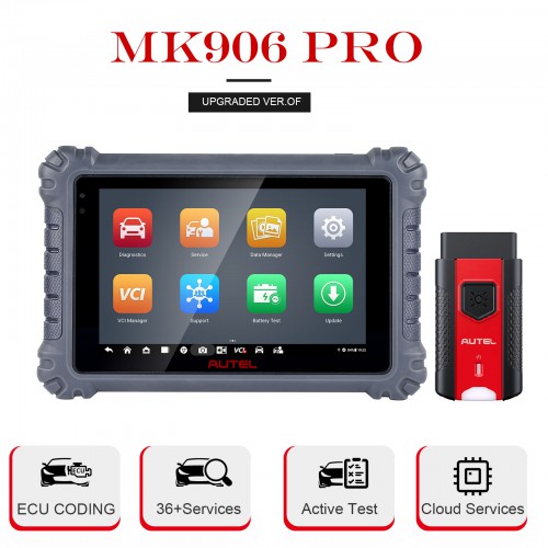 Autel MaxiCOM MK906Pro 2022 Updated of MaxisSys MS906BT/MS906TS/MK908, 36+ Service, ECU Coding, All System Diagnosis, Active Test, FCA Autoauth