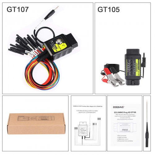 For DQ250, DQ200, VL381, VL300, DQ500, DL501, Godiag GT107 DSG Gearbox Data Adapter ECU IMMO Kit  For PCMFlash PCMtuner KESSV2