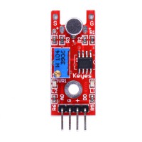 Voice Sound Sensor Module for Sound Alarm System ( Red + Blue + Black ) 5pcs/lot