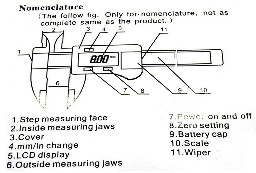 fiber digital electronic caliper