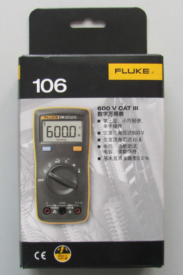 FLUKE 106 F106 Palm-sized Digital Multimeter F15B smaller version 