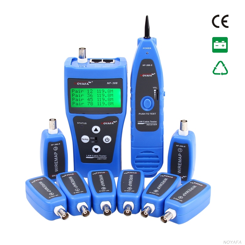 NF-388 Multipurpose LAN Cable Tester,testing Network Coaxial Telephone USB Cable 